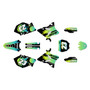 yamaha yz125 graphics kit 2008-2014 splash series lime
