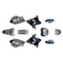 yamaha yz250 graphics kit 2005 cyberware series magenta