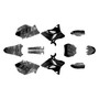 yamaha yz250 graphics kit 2005 cyberware series smoke