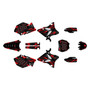 yamaha yz125 graphics kit 2008-2014 twitch series red