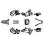 yamaha yz450f graphics kit 2003-2005 core series white