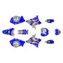 yamaha yz250 graphics kit 2005 predator series blue