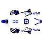 yamaha yz250f graphics kit 2003-2005 evader series blue