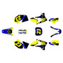 yamaha yz450f graphics kit 2003-2005 evader series yellow