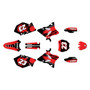 yamaha yz250 graphics kit 2005 splash series red