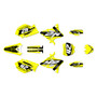 yamaha yz250 graphics kit 2006-2007 lethal series yellow-shift