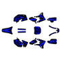 yamaha yz450f graphics kit 2003-2005 lethal series blue-shift