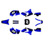 yamaha yz250f graphics kit 2003-2005 night-city series blue