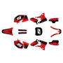 yamaha yz250f graphics kit 2003-2005 night-city series red