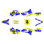 yamaha yz250f graphics kit 2003-2005 night-city series blue-shift