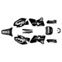 yamaha yz250f graphics kit 1998-2002 rebel series white