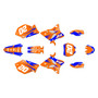 yamaha yz250 graphics kit 2006-2007 spear series orange