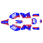 yamaha yz250f graphics kit 1998-2002 spear series red-shift