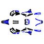 yamaha yz450f graphics kit 2003-2005 vendetta series blue