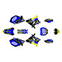 yamaha yz250 graphics kit 2006-2007 vintage series yellow-shift