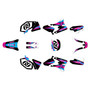 yamaha yz450f graphics kit 2003-2005 vintage series magenta-shift