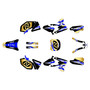 yamaha yz250f graphics kit 2003-2005 vintage series gold