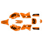 yamaha yz250f graphics kit 1998-2002 vendetta series orange