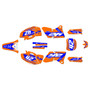 yamaha yz400f graphics kit 1998-2002 lethal series orange