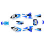yamaha yz250f graphics kit 1998-2002 vintage series blue