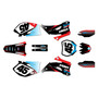 yamaha yz250f graphics kit 2006-2007 division series red