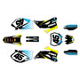 yamaha yz250f graphics kit 2008-2009 division series yellow