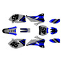 yamaha yz250f graphics kit 2006-2007 enigma series blue