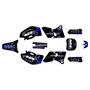 yamaha yz400f graphics kit 1998-2002 rebel series blue