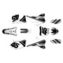 yamaha yz250f graphics kit 2008-2009 enigma series white