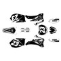 yamaha yz450f graphics kit 2006-2009 evader series white