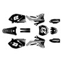 yamaha yz250f graphics kit 2008-2009 fh series white