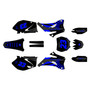 yamaha yz250f graphics kit 2006-2007 fh series blue-shift