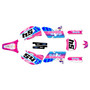 yamaha yz400f graphics kit 1998-2002 split series magenta