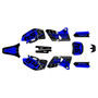 yamaha yz400f graphics kit 1998-2002 split series blue-shift