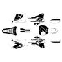 yamaha yz250f graphics kit 2006-2007 legend series white