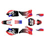 yamaha yz250f graphics kit 2006-2007 ominous series red