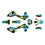 yamaha yz450f graphics kit 2010-2013 splash series lime
