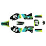 yamaha yz400f graphics kit 1998-2002 swift series lime