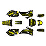 yamaha yz250f graphics kit 2006-2007 rebel series yellow