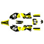 yamaha yz426f graphics kit 1998-2002 swift series yellow