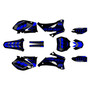 yamaha yz250f graphics kit 2008-2009 rebel series blue-shift