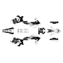 yamaha yz450f graphics kit 2010-2013 swift series white