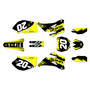 yamaha yz250f graphics kit 2008-2009 spear series yellow