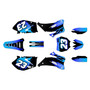 yamaha yz250f graphics kit 2006-2007 splash series blue