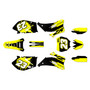 yamaha yz250f graphics kit 2008-2009 splash series yellow