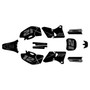 yamaha yz400f graphics kit 1998-2002 vendetta series smoke