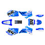 yamaha yz250f graphics kit 2006-2007 split series blue