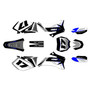 yamaha yz250f graphics kit 2008-2009 stellar series blue