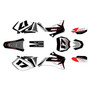yamaha yz250f graphics kit 2008-2009 stellar series red