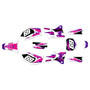 yamaha yz426f graphics kit 1998-2002 vintage series purple